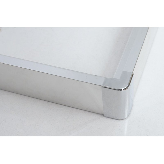 Душевое ограждение BelBagno 80x80 см DUE-A-2-80-C-Cr, хром/прозрачное фото 3