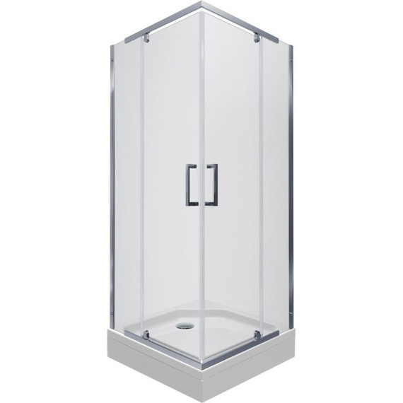 Душевое ограждение Triton Каппа 90x90 см, хром/прозрачное фото 