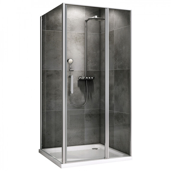 Душевое ограждение Abber Sonnenstrand 120х80 см AG04120S-S80, хром/прозрачное фото 