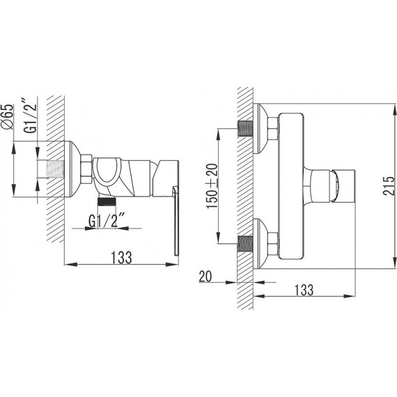 Смеситель для душа Azario Faro AZ-PS33459C фото 2