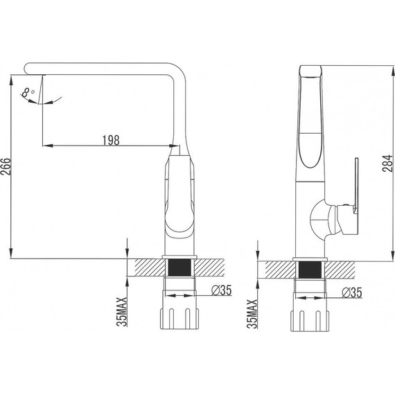 Смеситель для кухни Azario Faro AZ-PS56459C - 2 Смеситель для кухни Azario Faro AZ-PS56459C фото 2