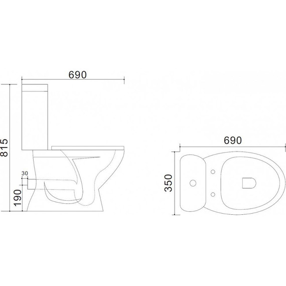 Унитаз-компакт Azario AZ-2037-P с крышкой микролифт - 5 Унитаз-компакт Azario AZ-2037-P с крышкой микролифт фото 5
