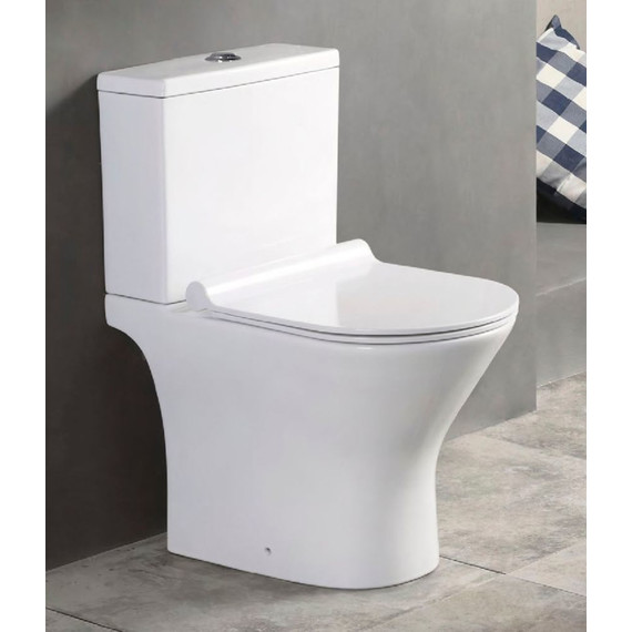 Унитаз-компакт безободковый Azario Verde AZ-2224 с крышкой микролифт - 2 Унитаз-компакт безободковый Azario Verde AZ-2224 с крышкой микролифт фото 2