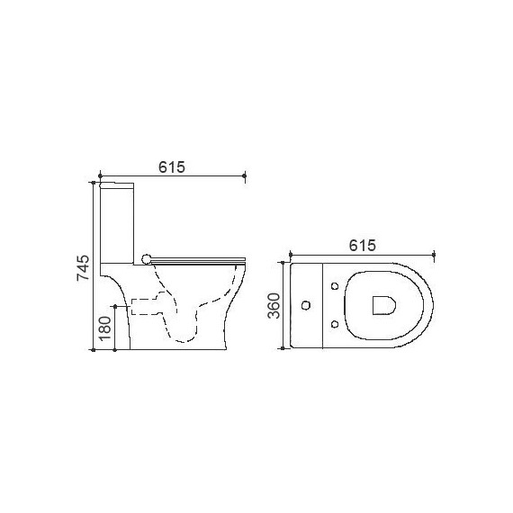 Унитаз-компакт безободковый Azario Verde AZ-2224 с крышкой микролифт - 3 Унитаз-компакт безободковый Azario Verde AZ-2224 с крышкой микролифт фото 3