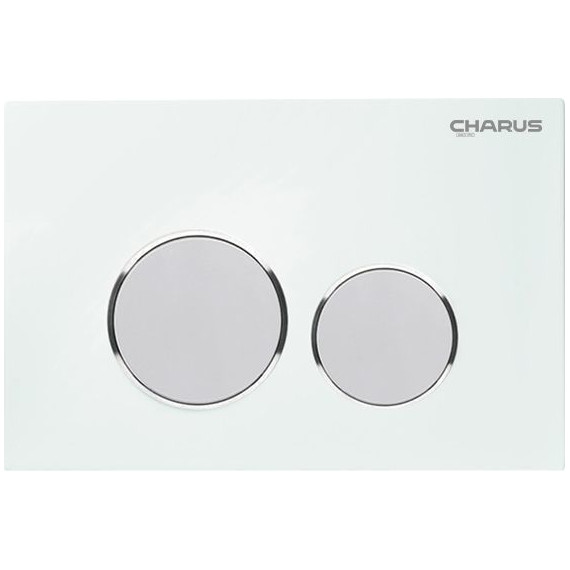 Кнопка смыва Charus Bagliore FP.330.WHITE.10, белый атлас фото 