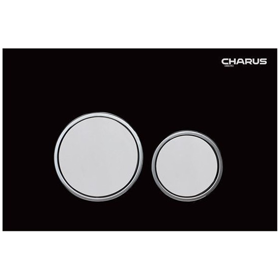 Кнопка смыва Charus Bagliore FP.330.BLACK.10, чёрный бархат фото 