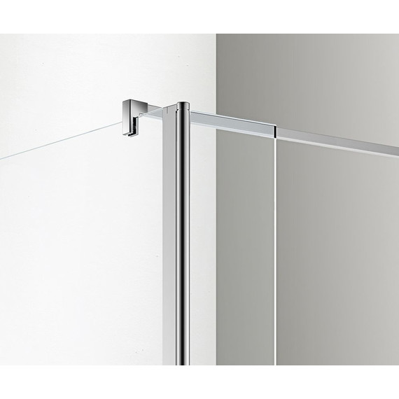 Душевая перегородка Azario Chicago 100 см AZ-NAR6321 1000 (стекло 8 мм) с кронштейном в комплекте, хром/прозрачное фото 3