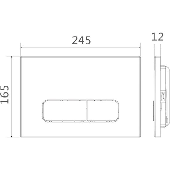 Кнопка смыва Charus Elegia FP.320.21.01, зеркальный хром фото 2
