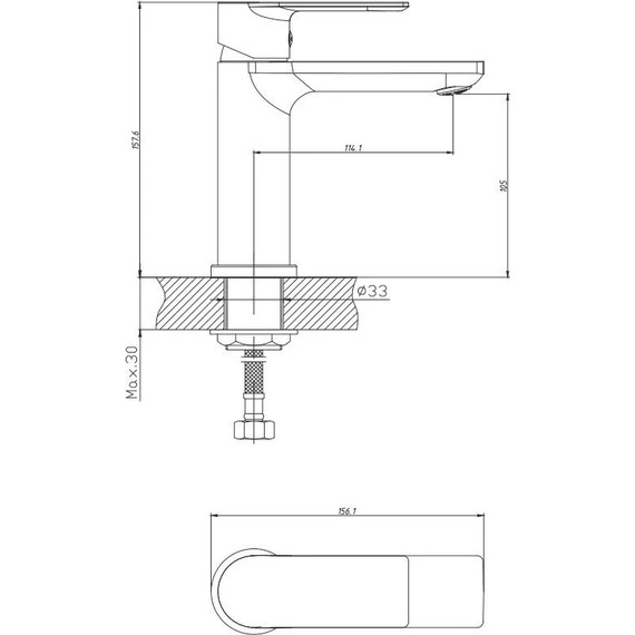 Смеситель для раковины с лейкой для биде Haiba HB12505 - 2 Смеситель для раковины с лейкой для биде Haiba HB12505 фото 2