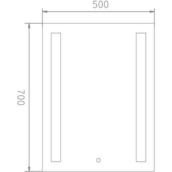 Зеркало Haiba Led 50 см HB663 - 2 Зеркало Haiba Led 50 см HB663 фото 2