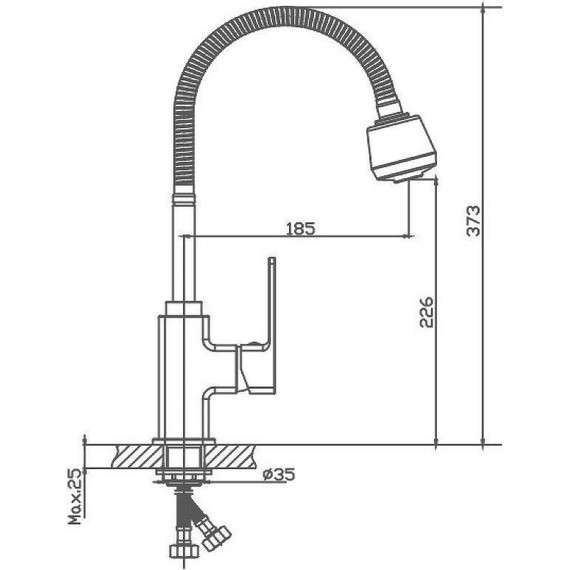 Смеситель для кухни Haiba HB73615 фото 3