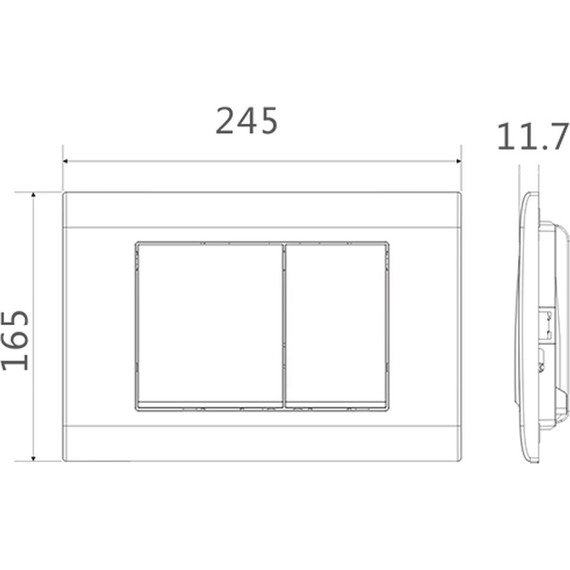 Кнопка смыва Charus Minimalista FP.310.11.01, белый агат фото 2