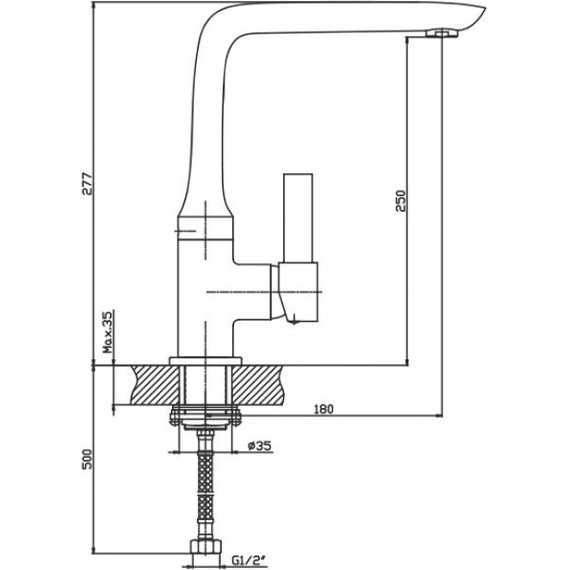Смеситель для кухни Mixxus Premium Alaska HB0773 фото 3