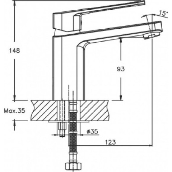 Смеситель для раковины Mixxus Premium Enio MP0040 фото 2