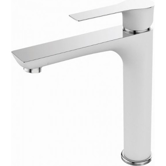 Смеситель для раковины высокий Mixxus Premium Eva MP0193, белый фото 