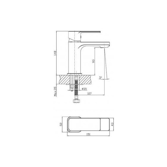 Смеситель для раковины Mixxus Premium Felix HB0756 фото 3