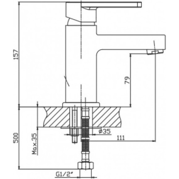 Смеситель для раковины Mixxus Premium Gudini HB0774 фото 3
