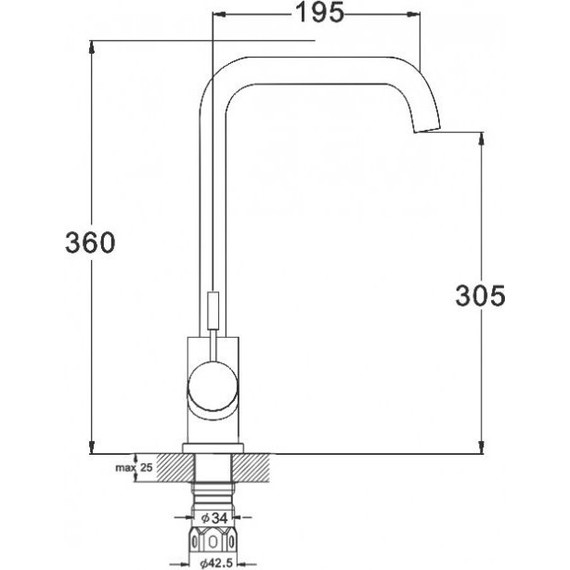Смеситель для кухни Mixxus Premium Hans MP0014, белый фото 2