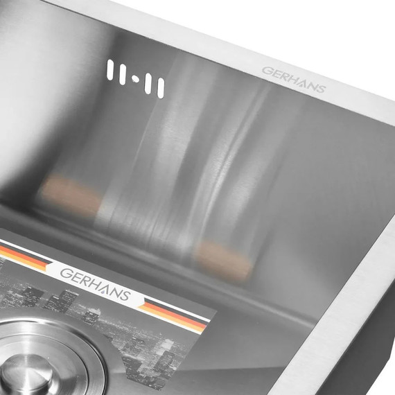 Кухонная мойка Gerhans K35043 1 мм, нержавеющая сталь, Цвет производителя: нержавеющая сталь - 3 Кухонная мойка Gerhans K35043 1 мм, нержавеющая сталь, Цвет производителя: нержавеющая сталь фото 3