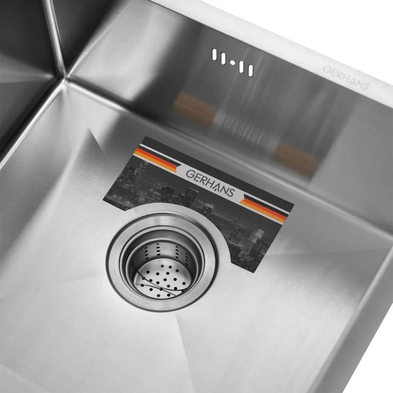 Кухонная мойка Gerhans K35043 1 мм, нержавеющая сталь, Цвет производителя: нержавеющая сталь - 5 Кухонная мойка Gerhans K35043 1 мм, нержавеющая сталь, Цвет производителя: нержавеющая сталь фото 5