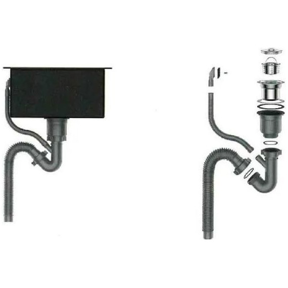 Кухонная мойка Gerhans K35050 1 мм, нержавеющая сталь, Цвет производителя: нержавеющая сталь - 6 Кухонная мойка Gerhans K35050 1 мм, нержавеющая сталь, Цвет производителя: нержавеющая сталь фото 6