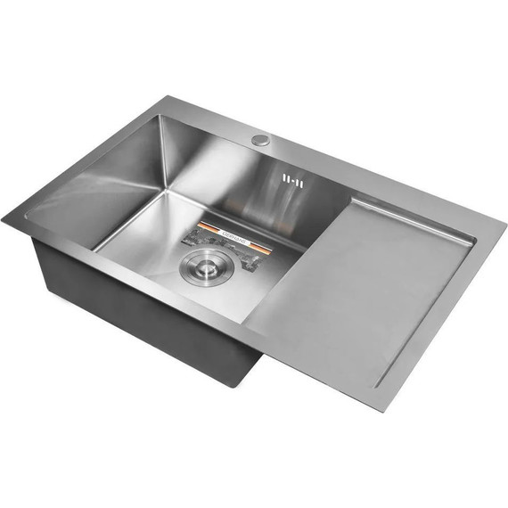Кухонная мойка Gerhans K37851-L 1 мм, нержавеющая сталь L, Цвет производителя: нержавеющая сталь фото 