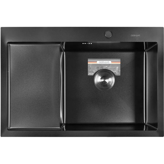 Кухонная мойка Gerhans K37851B-R 1 мм, PVD графит R, Цвет производителя: графит - 2 Кухонная мойка Gerhans K37851B-R 1 мм, PVD графит R, Цвет производителя: графит фото 2