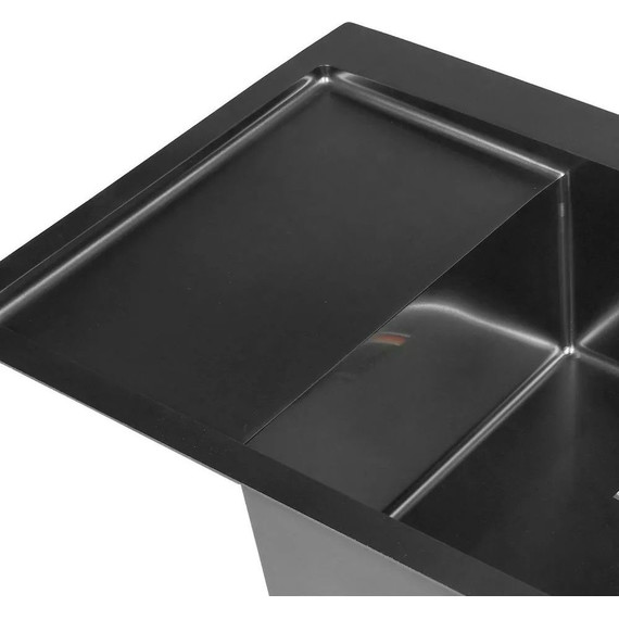 Кухонная мойка Gerhans K37851B-R 1 мм, PVD графит R, Цвет производителя: графит - 4 Кухонная мойка Gerhans K37851B-R 1 мм, PVD графит R, Цвет производителя: графит фото 4