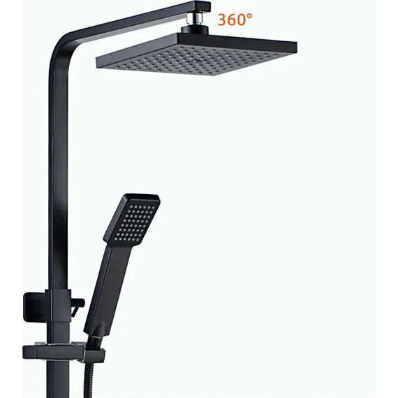 Душевая стойка Ledeme L72433B, черный матовый - 7 Душевая стойка Ledeme L72433B, черный матовый фото 7