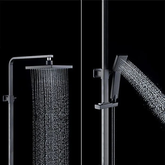 Душевая стойка Ledeme L72433B, черный матовый - 4 Душевая стойка Ledeme L72433B, черный матовый фото 4