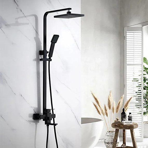 Душевая стойка Ledeme L72433B, черный матовый - 2 Душевая стойка Ledeme L72433B, черный матовый фото 2