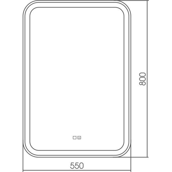 Зеркало Azario Мальта 55 см LED-00002511 фото 5