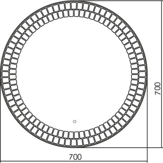 Зеркало Azario Армада 77 см LED-00002513 фото 5