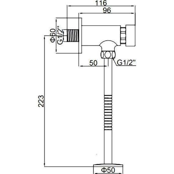 Смывное устройство для писсуара Ledeme LH506 фото 2