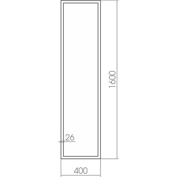 Зеркало Azario Опера Сильвер 40 см ФР-1536 фото 5