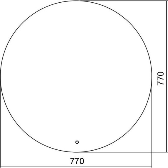 Зеркало Azario Саванна 77 см ФР-00000954 фото 6