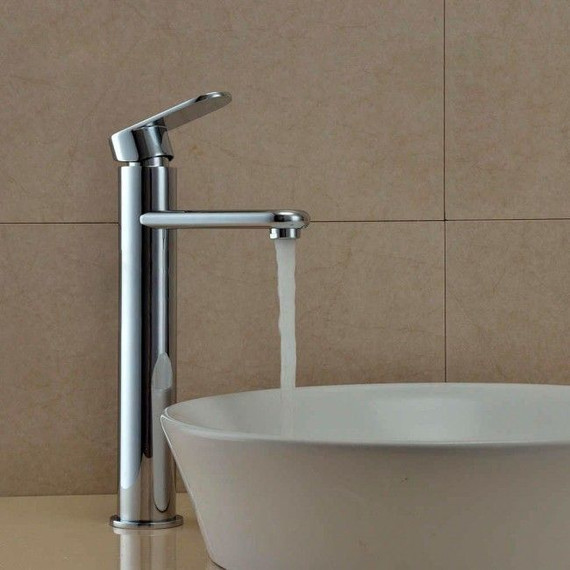 Смеситель для раковины высокий Mixxus Eva CR0446, нержавеющая сталь - 2 Смеситель для раковины высокий Mixxus Eva CR0446, нержавеющая сталь фото 2