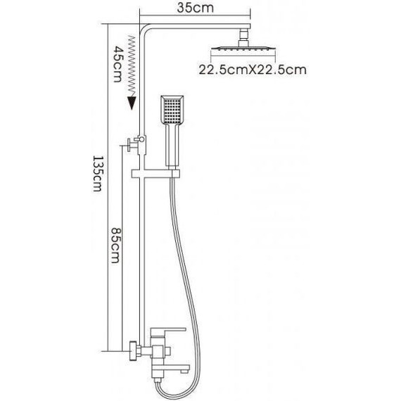 Душевая стойка Champion Kub CH1553, нержавеющая сталь - 3 Душевая стойка Champion Kub CH1553, нержавеющая сталь фото 3