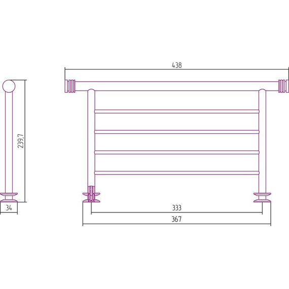 Полка Сунержа 4П 370 00-2012-4370 фото 2