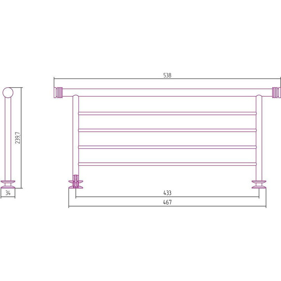Полка Сунержа 4П 470 00-2012-4470 фото 2