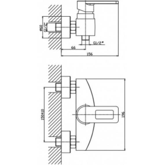 Смеситель для душа Mixxus Premium Gudini HB0776 с душевым гарнитуром фото 2
