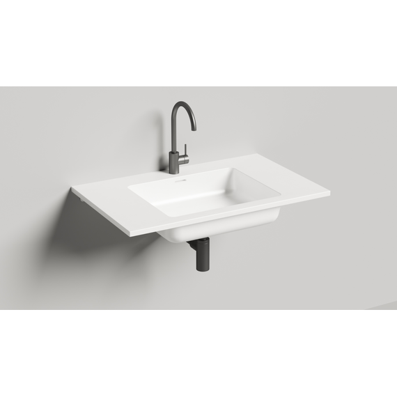 Раковина подвесная Salini Onda 80 80 см 1402201M (S-Stone) матовая фото 