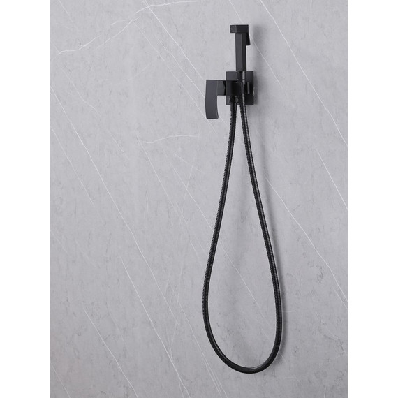 Набор для гигиенического душа Abber Wasserfall AF8625B, черный матовый - 3 Набор для гигиенического душа Abber Wasserfall AF8625B, черный матовый фото 3