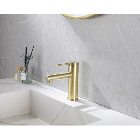 Смеситель для раковины Abber Emotion AF8810G, золото матовое, Цвет производителя: золото матовое фото 2