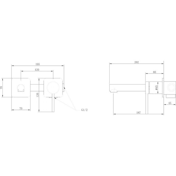 Смеситель для раковины настенный Abber Emotion AF8812 (со скрытой частью), Цвет производителя: хром фото 3