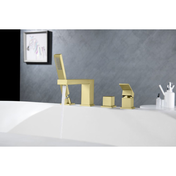 Смеситель для ванны Timo Selene 2130/17Y, золото матовое - 3 Смеситель для ванны Timo Selene 2130/17Y, золото матовое фото 3