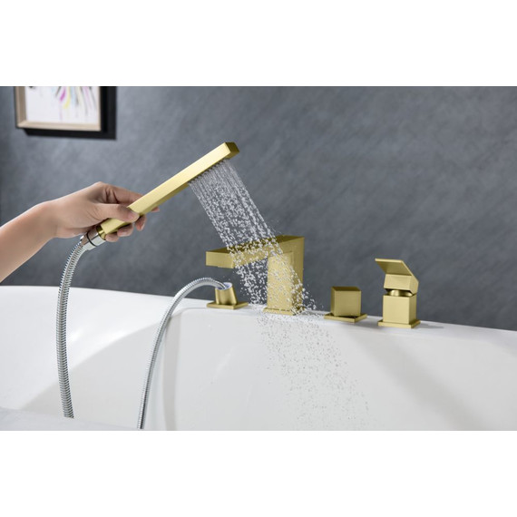Смеситель для ванны Timo Selene 2130/17Y, золото матовое - 6 Смеситель для ванны Timo Selene 2130/17Y, золото матовое фото 6