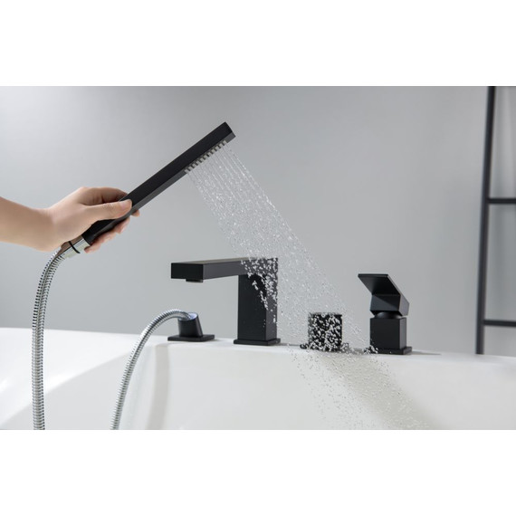 Смеситель для ванны Timo Selene 2130/03Y, черный матовый - 7 Смеситель для ванны Timo Selene 2130/03Y, черный матовый фото 7