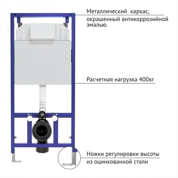 Инсталляция Berges Wasserhaus Novum с подвесным унитазом Ego XL Rimless 043204 фото 4