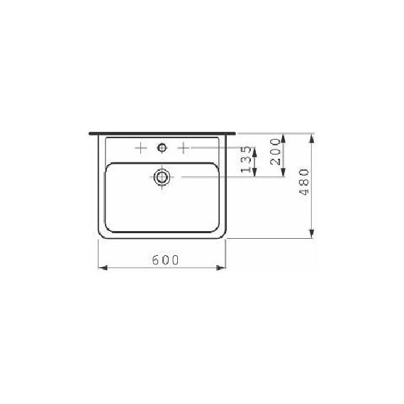 Раковина подвесная Laufen Pro 60 см 8.1895.2.000.104.1 - 6 Раковина подвесная Laufen Pro 60 см 8.1895.2.000.104.1 фото 6